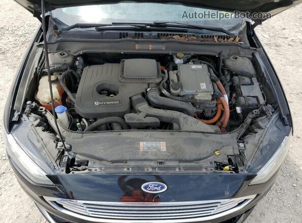 3FA6P0LU3JR140300 2018 FORD FUSION Black Вид задньої частини салону
