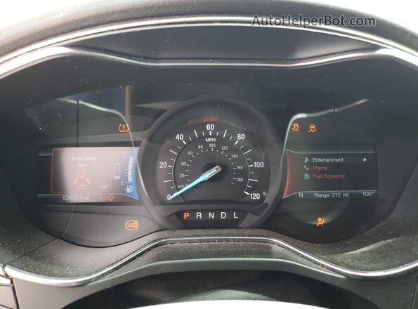 3FA6P0LU3JR140300 2018 FORD FUSION Black Вид щитка приладів