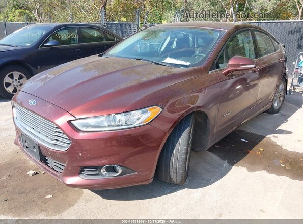 3FA6P0LU6GR149839 2016 FORD FUSION HYBRID Red Przód lewy