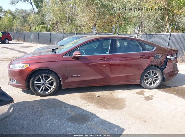 3FA6P0LU6GR149839 2016 FORD FUSION HYBRID Red 