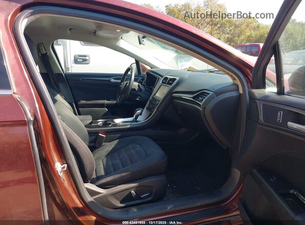 3FA6P0LU6GR149839 2016 FORD FUSION HYBRID Red Widok wnętrza z przodu