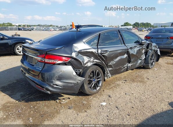 3FA6P0LU9JR158378 2018 FORD FUSION HYBRID Gray 