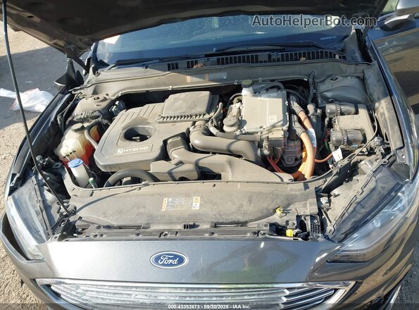 3FA6P0LU9JR158378 2018 FORD FUSION HYBRID Gray 