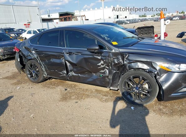 3FA6P0LU9JR158378 2018 FORD FUSION HYBRID Gray 
