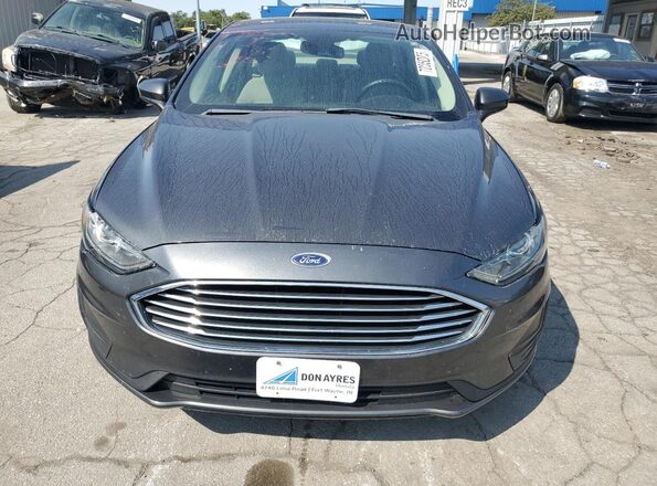 3FA6P0LUXKR262847 2019 FORD FUSION Gray Front view