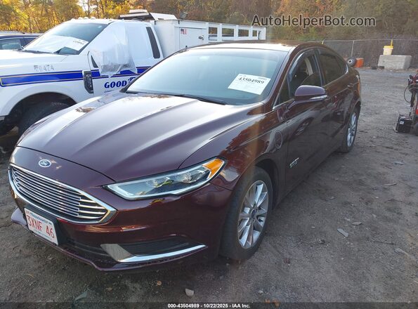 3FA6P0PU0JR250943 2018 FORD FUSION ENERGI Maroon 