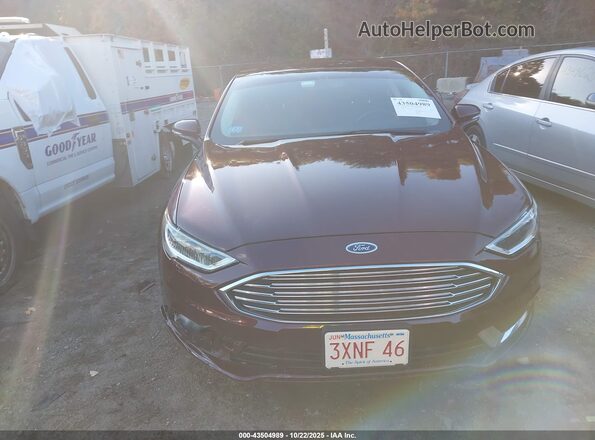 3FA6P0PU0JR250943 2018 FORD FUSION ENERGI Maroon 