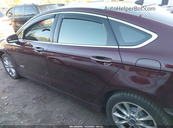 3FA6P0PU0JR250943 2018 FORD FUSION ENERGI Maroon 