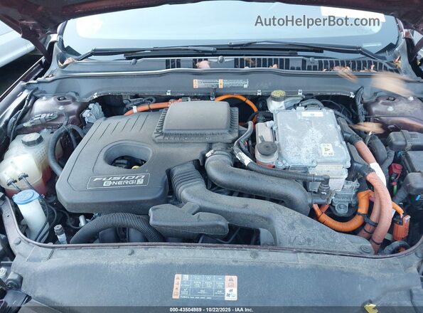 3FA6P0PU0JR250943 2018 FORD FUSION ENERGI Maroon 