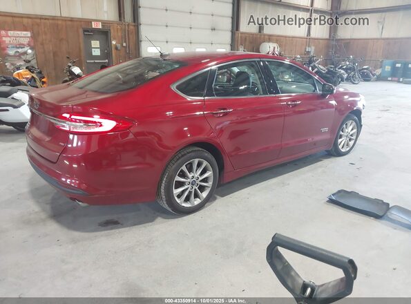 3FA6P0PU3JR106075 2018 FORD FUSION ENERGI Red 