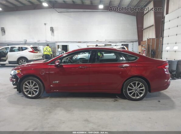 3FA6P0PU3JR106075 2018 FORD FUSION ENERGI Red 