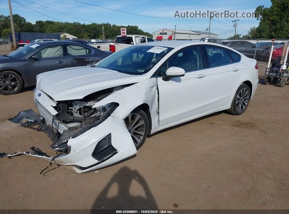 3FA6P0T90LR108564 2020 FORD FUSION White Vista tres cuartos delantera izquierda