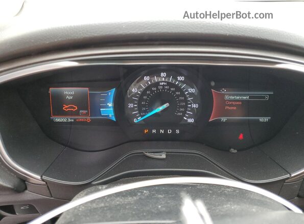 3FA6P0T91LR231838 2020 FORD FUSION White Widok zestawu wskaźników