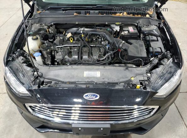 3FA6P0T98LR173372 2020 FORD FUSION Black უკანა სალონის ხედი