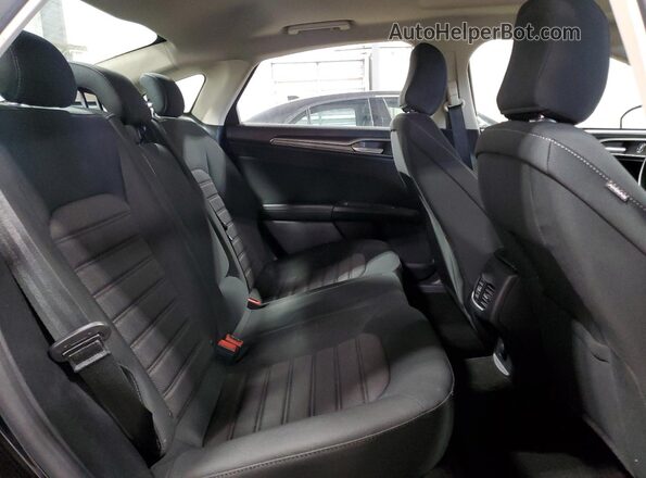 3FA6P0T98LR173372 2020 FORD FUSION Black უკანა სავარძლების ხედი