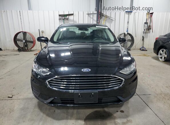 3FA6P0T98LR173372 2020 FORD FUSION Black წინა ხედი