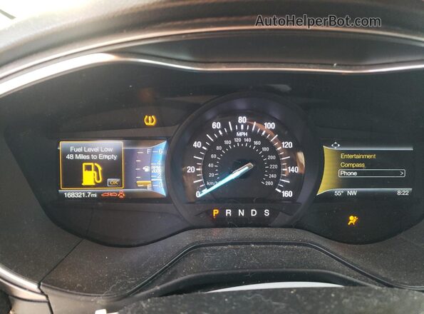 3FA6P0T98LR210968 2020 FORD FUSION White Instrument cluster view