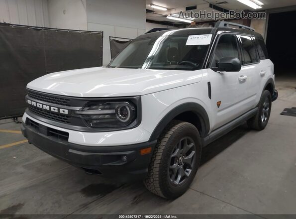 3FMCR9D93PRD08320 2023 FORD BRONCO SPORT White წინა მარცხენა ხედი სამი მეოთხედიდან