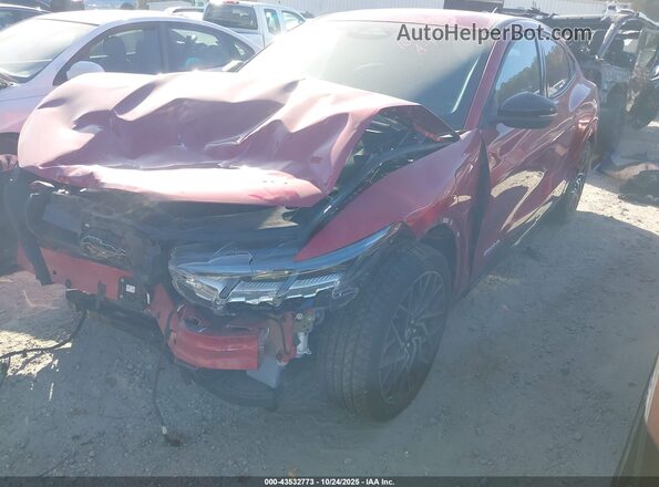 3FMTK4SXXMME02275 2021 FORD MUSTANG MACH-E Red Vista trasera