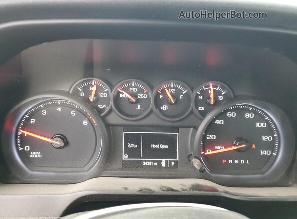 3GCNWAEF1LG416405 2020 CHEVROLET SILVERADO White Սարքավորումների վահանակի տեսք