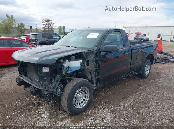 3GCNWAEH1LG112072 2020 CHEVROLET SILVERADO Black წინა მარცხენა ხედი სამი მეოთხედიდან
