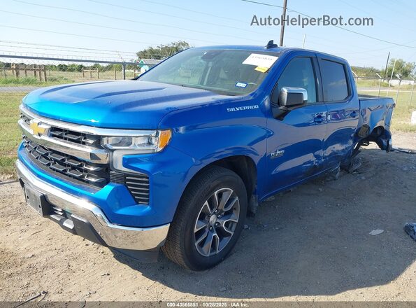3GCPACEK8NG592581 2022 CHEVROLET SILVERADO Blue Przód lewy