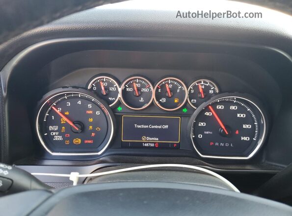 3GCPWCED3LG401035 2020 CHEVROLET SILVERADO White Вид щитка приладів