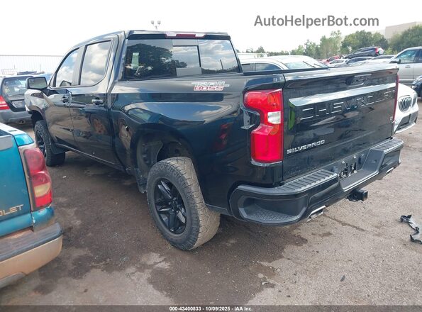 3GCUDFED1NG528332 2022 CHEVROLET SILVERADO Black Trasero izquierdo