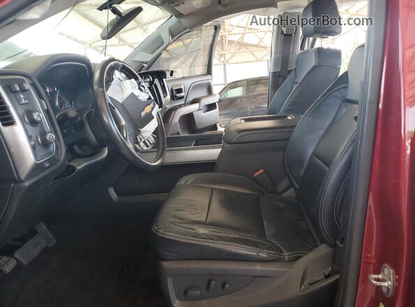 3GCUKREC7JG262114 2018 CHEVROLET SILVERADO Красный Вид салона спереди