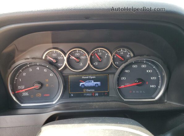 3GCUYDED4LG166616 2020 CHEVROLET SILVERADO Gray Instrument cluster view
