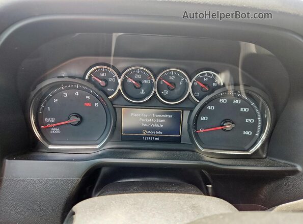 3GCUYEED3LG171005 2020 CHEVROLET SILVERADO White ხელსაწყოთა პანელის ხედი