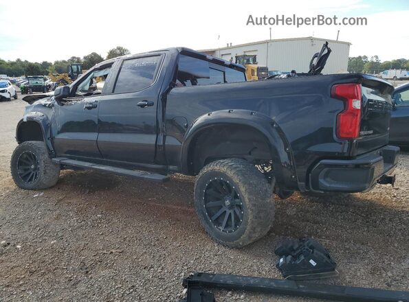 3GCUYEED5KG210725 2019 CHEVROLET SILVERADO Black Trasero izquierdo