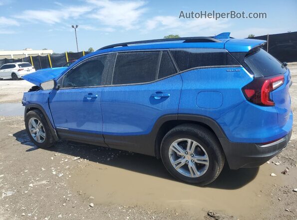 3GKALMEG2RL257027 2024 GMC TERRAIN Синий Задняя левая четверть