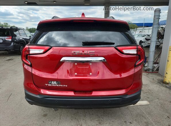 3GKALMEG7RL216859 2024 GMC TERRAIN Maroon Vista trasera
