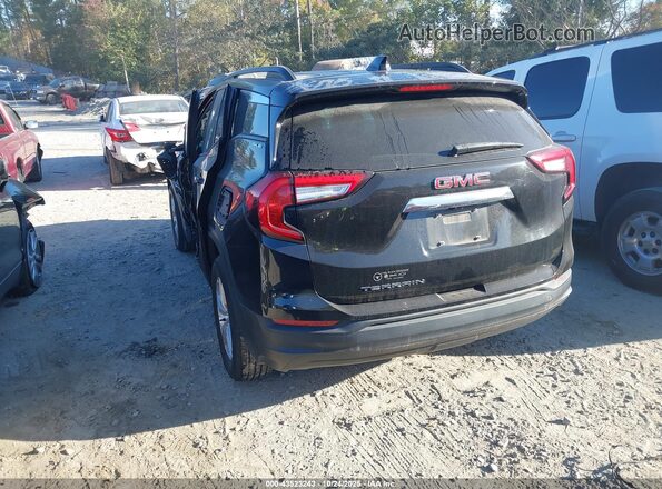 3GKALMEV2NL312598 2022 GMC TERRAIN Черный Задняя левая четверть