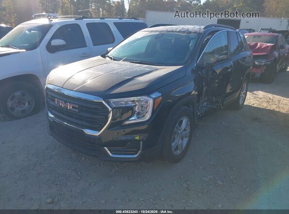 3GKALMEV2NL312598 2022 GMC TERRAIN Черный Передняя левая четверть