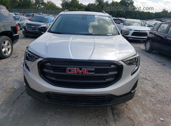 3GKALMEV3LL309514 2020 GMC TERRAIN Silver Front view