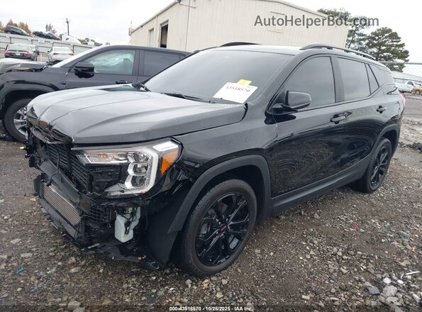 3GKALMEV3NL247499 2022 GMC TERRAIN Черный Передняя левая четверть