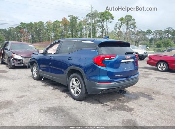 3GKALMEV4LL231356 2020 GMC TERRAIN Blue Задня ліва чверть