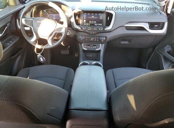 3GKALMEV9NL304448 2022 GMC TERRAIN Синий Вид панели приборов