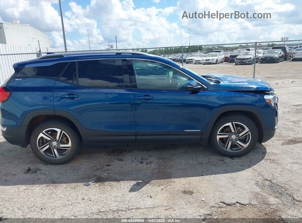 3GKALPEV9ML304756 2021 GMC TERRAIN Blue უკანა სალონის ხედი