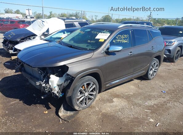 3GKALSEX8KL282105 2019 GMC TERRAIN Black Առջևի ձախ երեք քառորդ տեսարան