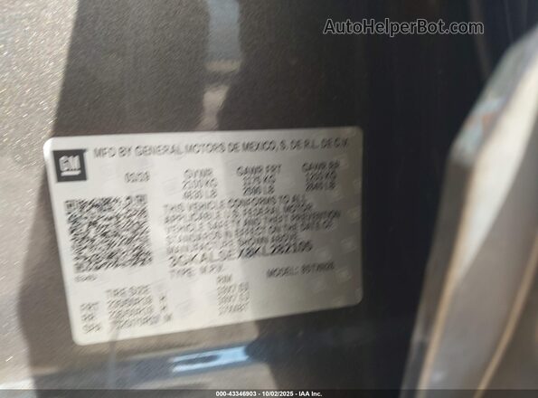 3GKALSEX8KL282105 2019 GMC TERRAIN Black Շարժիչի բաժամունքի տեսք