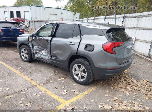 3GKALTEV0LL155614 2020 GMC TERRAIN Gray Trasero izquierdo