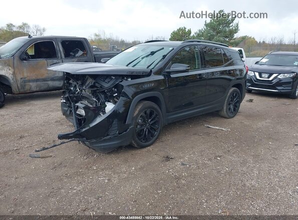3GKALTEV0LL343131 2020 GMC TERRAIN Черный Передняя левая четверть