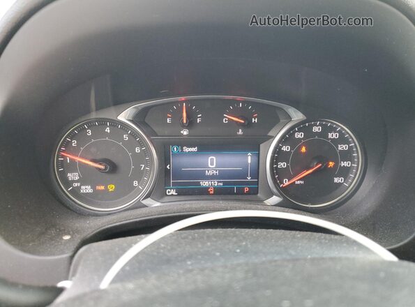 3GKALTEV1LL286244 2020 GMC TERRAIN White Instrument cluster view
