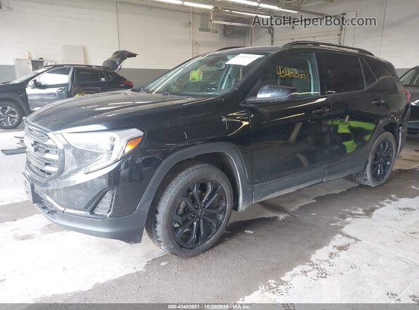 3GKALTEV2ML386757 2021 GMC TERRAIN Black წინა მარცხენა ხედი სამი მეოთხედიდან
