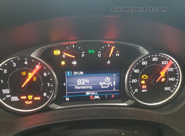 3GKALTEV6LL207974 2020 GMC TERRAIN White ხელსაწყოთა პანელის ხედი