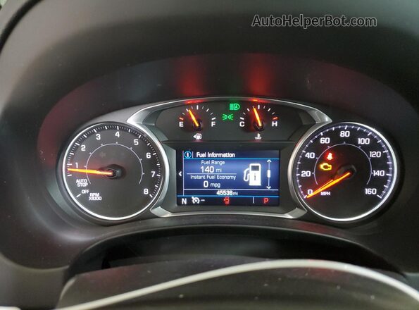3GKALTEV8LL105060 2020 GMC TERRAIN Gray Widok zestawu wskaźników