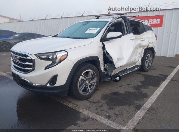 3GKALVEV4ML319122 2021 GMC TERRAIN White Vista tres cuartos delantera izquierda